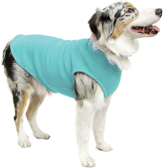 Gooby Stretch Fleece Vest Dog Sweater - Mint, 5X-Large - Warm Pullover Super Stretchy Fleece Dog Jacket for Small to Large Dogs