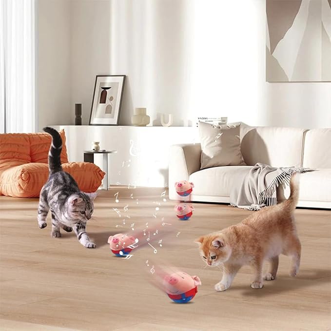 Dog Toys for Small Large Dogs,Puppy Toys to Keep Them Busy,Moving Interactive Squeaky Dog Toy,Active Moving Pet Plush Toy,Small Dog Toys (Rabbit)