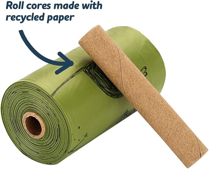 Ley's Dog Poop Bags 135 Count, Unscented Extra Thick Waste Bag with Dispenser, 100% Leak Proof, Doggie Bag Refill Rolls