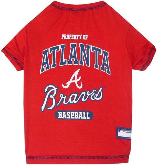 MLB LA Angels Dog T-Shirt, Medium. - Licensed Shirt for Pets Team Colored with Team Logos. - Premium Stretchable Materials for The Comfort of Your Dog & cat.