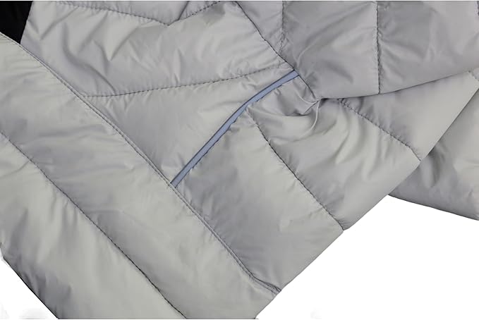 Warm Dog Jacket, 4-Legs Covered Waterproof Windproof Reflective Vest, Zippered Adjustable Outdoor Snow Jacket for Small to XXXL Dogs, Off White