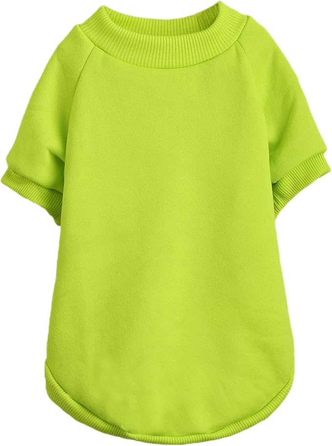 Puppy Sweater for Small Dogs Clothes Warm Winter Cat Clothe Pet Sweatshirt Knitwear Doggie Kitten Clothing, Light Green, X-Small