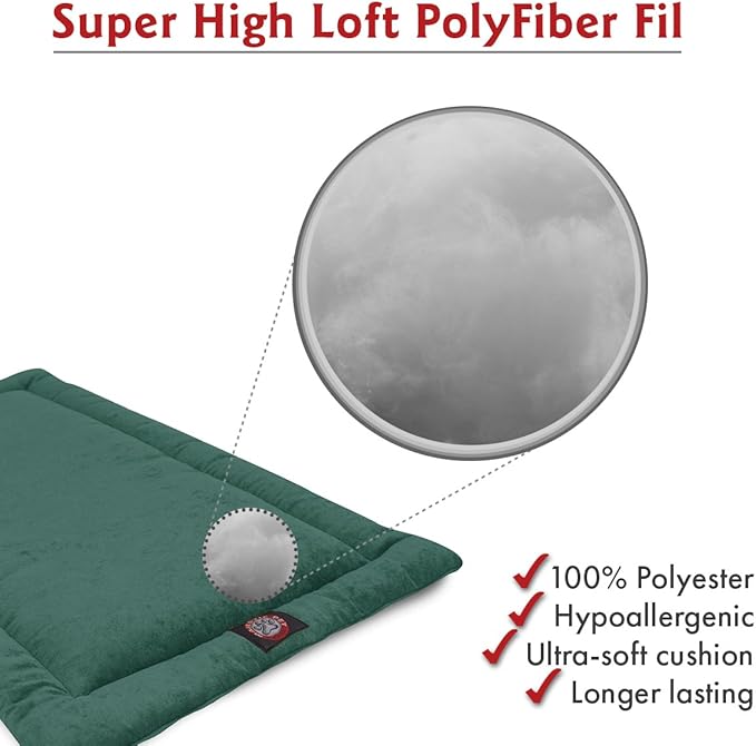 Majestic Pet Dog Crate Mat - Machine Washable Soft Plush Pet Bed Pad for Crates & Kennels USA Crated 24"x18" Villa Marine