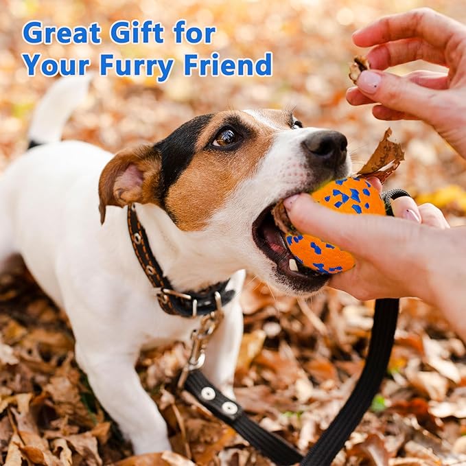4Pcs Super Bouncy Dog Balls, Fun Indestructible Tennis Balls for Aggressive Chewers, Durable Floating Fetch Toys for Small Dogs with Lifetime Replacement