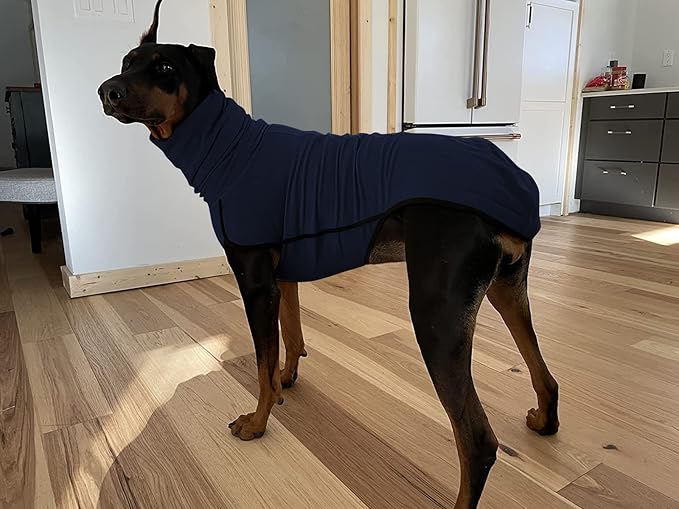 Esobo Fleece Dog Apparel Winter Warm Dog Coat Doggie Turtleneck Cozy Jacket Soft Shirt Vest Stylish Pet Outfits for Small Medium Large Dogs
