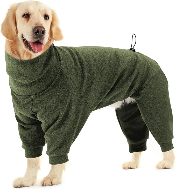 Dotoner Pullover Dog Sweater High Collar with Leash Hole Cold Weather Vest for Dogs Dog Winter Clothes for Indoor and Outdoor Use Long Sleeve Dog Sweatshirt Dog Clothes for Large Dogs