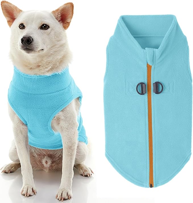 Gooby Boys X-Small Chest (~11 Inch) Zip Up Fleece, Turquoise, X-Small 11 US