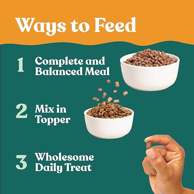 Little Hunter Freeze Dried Turkey Raw Dog Food | Grain Free, Limited Ingredient, Single Protein Meal or Mix in Topper | Novel Protein Kibble Alternative | 15 oz Bag