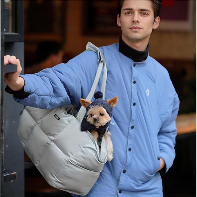 Small Dog Carrier Purse & Cat Tote Bag, Soft-Sided Handbag with Safety Strap, Breathable Mesh, Comfort Carry & Plush Cotton Interior, Lightweight Pet Travel Carrier for Daily Adventures (Pink)