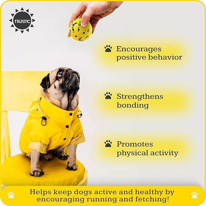 Foam Fetch Dog Balls 3 inch, for Large and Medium Breeds, Durable Toy for Chewers (Orange, 2 Pack)