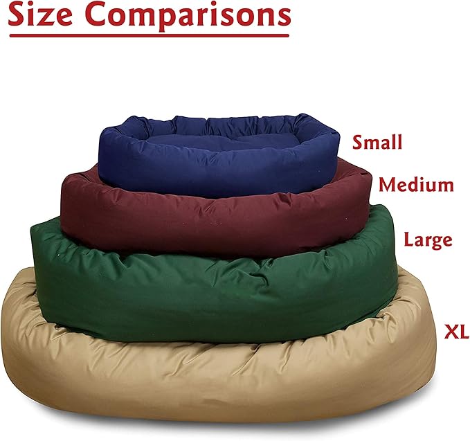 Majestic Pet 32 Inch Bagel Calming Dog Bed - Washable, Cozy Soft Round With Spine Support - Fluffy Donut 32x23x7 Inch for Medium Dogs to Rest Their Head - Gray