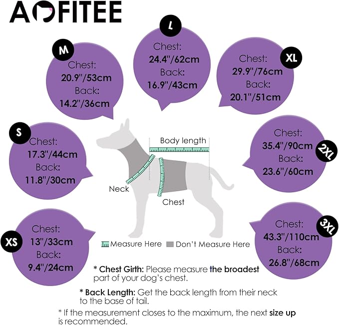 AOFITEE Dog Coat, Warm Dog Jackets for Large Dogs, Reflective Turtleneck Dogs Winter Coat with Harness Built in, Waterproof Windproof Pet Snow Jacket Fleece Vest for Cold Weather, Lilac XXL