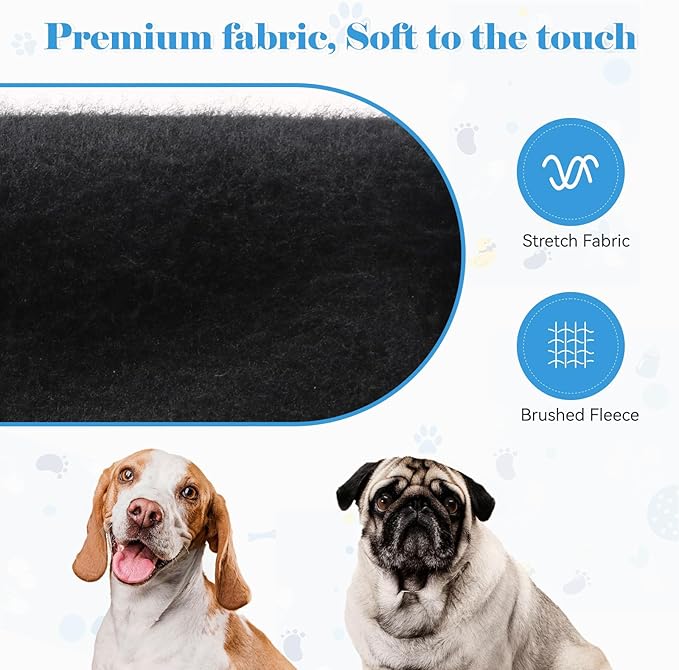 Dog Hoodie Dog Sweaters for Large Dogs Dog Sweater Solid Soft Brushed Fleece Dog Clothes Dog Hoodie Sweatshirt with Pocket(Black-XXL)