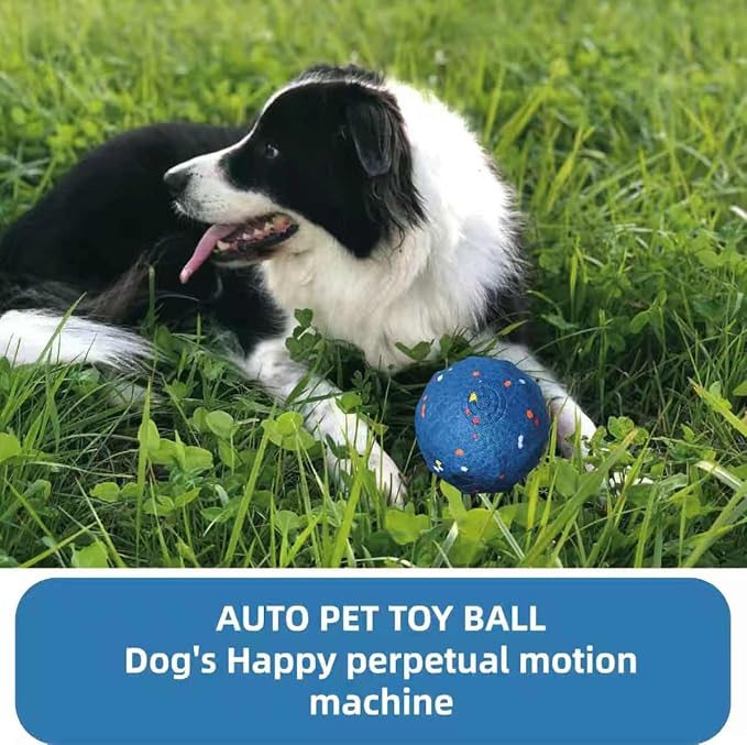Dog Toys，Super Interactive Dog Ball，Automatic Play，Hands-Free Fun，Superior Material—E-TPU Material Safe and Non-tpxic，Lightweight and Silent， AUTO PET Toy Ball for Medium and Large Dogs
