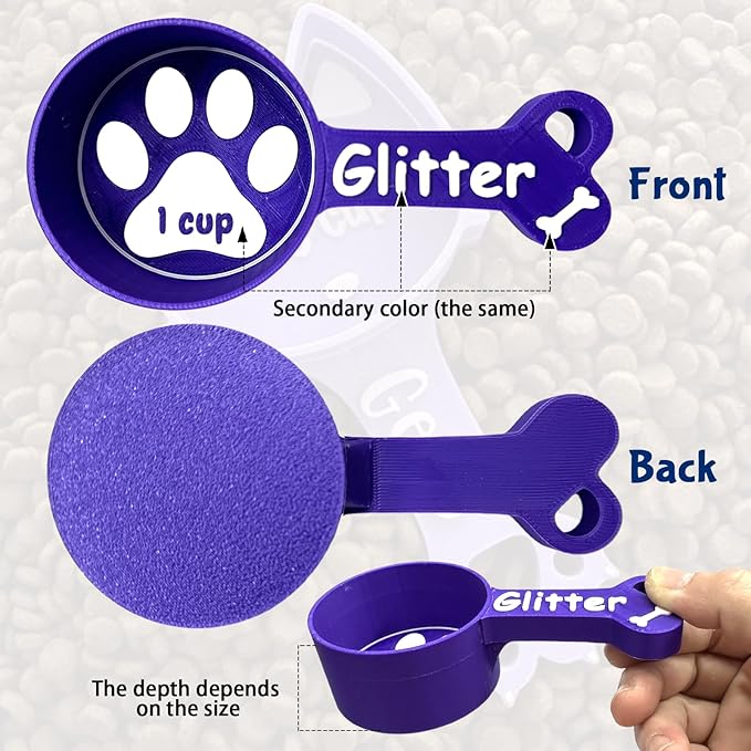 ubjva Personalized Dog Food Scoop Custom Cat Food Measuring Cup with Name Pet Accessories Gifts for Pet Lover
