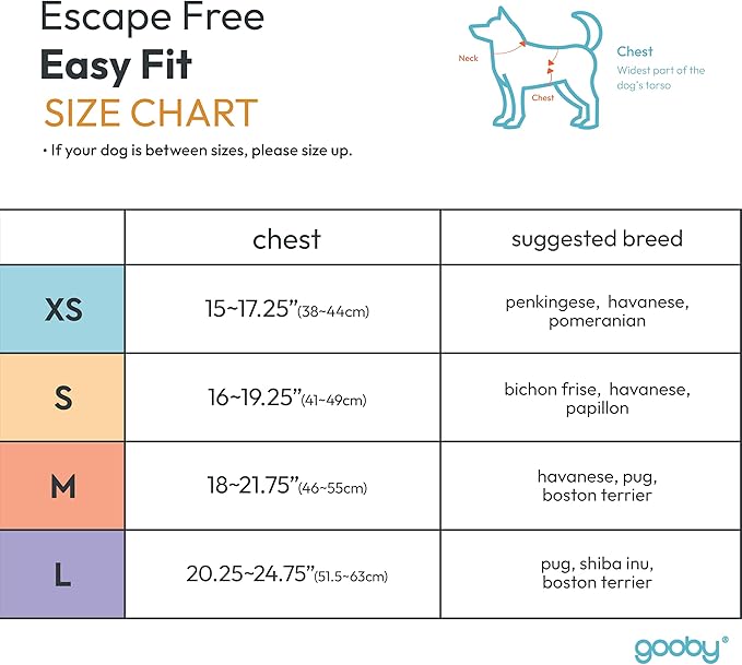 Gooby Escape Free Easy Fit Harness - Red, X-Small - No Pull Step-in Patented Small Dog Harness with Quick Release Buckle - Perfect On The Go No Pull Harness for Small Dogs or Medium Dog Harness