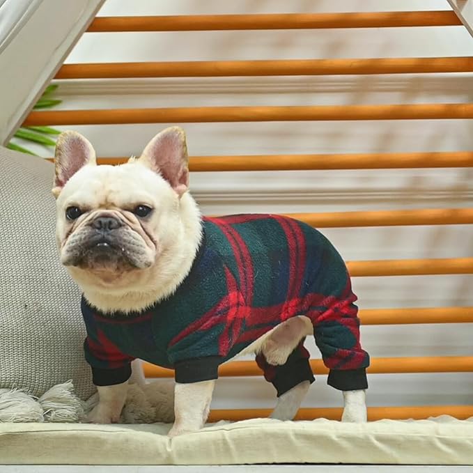 SCENEREAL Dog Pajamas for Small to Large Dogs Soft Pet Sweater Clothes Warm Puppy Onesie Outfits for Doggie Winter Christmas - Dog Jammies Pjs