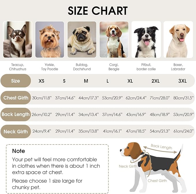 Queenmore Dog Sweaters for Medium Dogs Girl, Waffle Knit Dog Sweater with Long Sleeve, Doggie Kintsweaters, Cat Christmas Sweaters, Apricot M