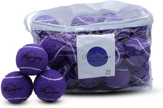 Magicorange Tennis Balls, 30 Pack Advanced Training Tennis Balls Practice Ball, Pet Dog Playing Balls,Good for Beginner Training Ball