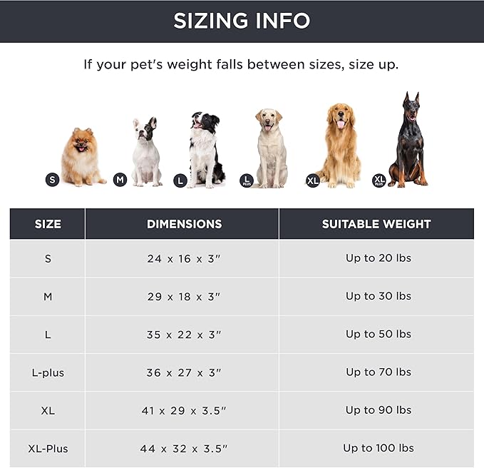 Bedsure Memory Foam Dog Beds Large Sized Dog - Orthopedic Pet Beds for Crate with Removable Washable Cover and Nonskid Bottom, Plush Flannel Fleece Top Pet Mat, Light Grey