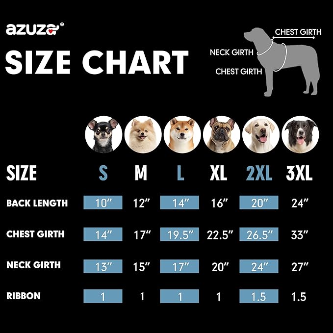 azuza Dog Jacket for Small Dogs Waterproof Dog Coat with Reflective Strips and Harness Built in Warm Fleece Dogs Winter Coat Windproof with Back Zipper, Blue M