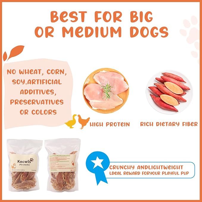 Tasty Treat – Healthy Reward Pet Snack, High Protein & Low Fat Puppy Favorite, Daily Training Aid with Crispy Texture (16 Ounces, Chicken)