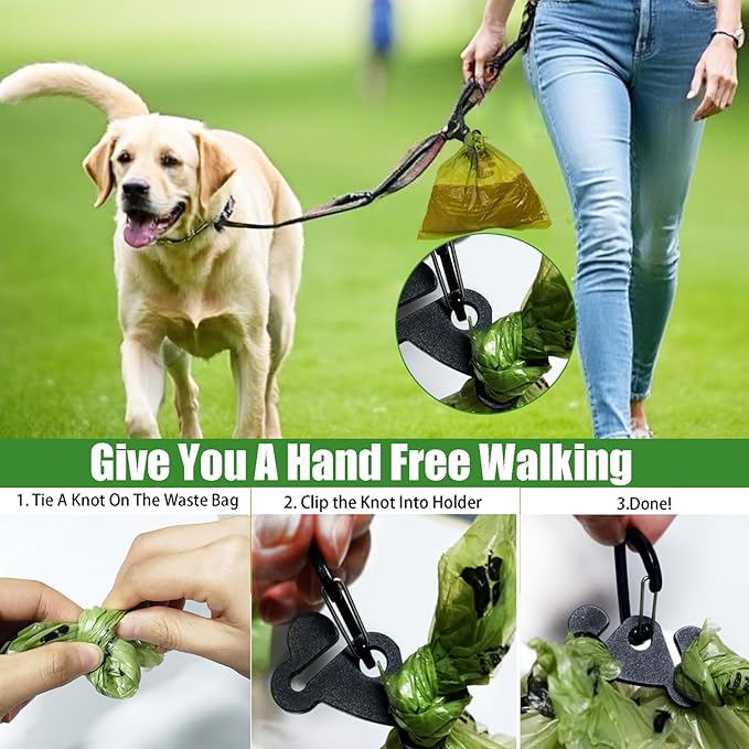 Dog Waste Bag Dispenser Pet Poop Bags Holder for Doggie Waste Bags Dispensers Soft Fabric Zipper Small Doggy Puppy Pouch for Leash Accessory Attachment with Carrier,No-KaqiXFB