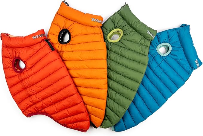 Winchester Pet Premium Reversible Dog Puffer Vest, Blue, Extra Large