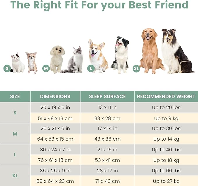 Miguel Faux Linen Dog Bed with Removable Cushion Pillow for Medium Small Dogs, Washable Pet Bed with Side Easy to Wash Puppy Bed, Rectangle Cat Bed for Indoor Cat with Anti-Slip Bottom, Green 30 Inch