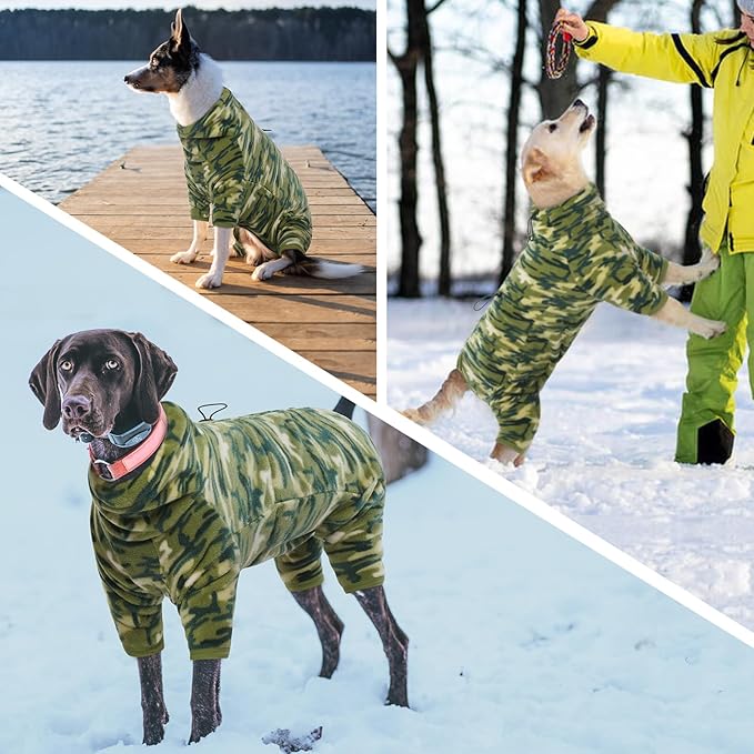 ROZKITCH Winter Coats for Small Dogs, Pet Windproof Warm Cold Weather Jacket Vest with Luminous Zipper, Jumpsuit Apparel Outfit Clothes for Small Dog Camo 2XS