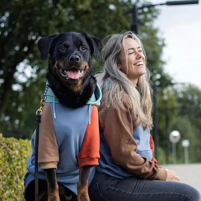 Spark Paws Dog Hoodie – Premium Dog Sweater for Small, Medium, and Large Dogs | Warm Outfits for French Bulldogs, Pitbull, Puppy, Winter Jacket Alternative - Alpine - XL