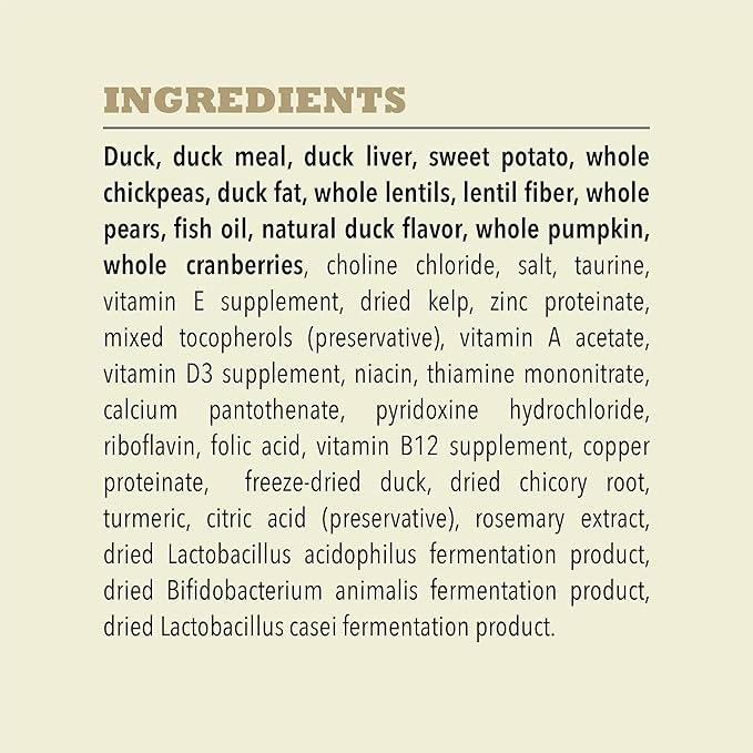 ACANA Singles Limited Ingredient Grain Free High Protein Dry Dog Food Duck & Pear Recipe 13lb Bag