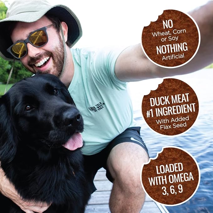 Smart Cookie Duck Jerky Dog Treats with Flax Seed, Omega Oils- Hypoallergenic Strips for Dogs and Puppies with Allergies, Sensitive Stomachs - Dehydrated, Grain Free, Made in USA - 3oz Bag, Pack of 3
