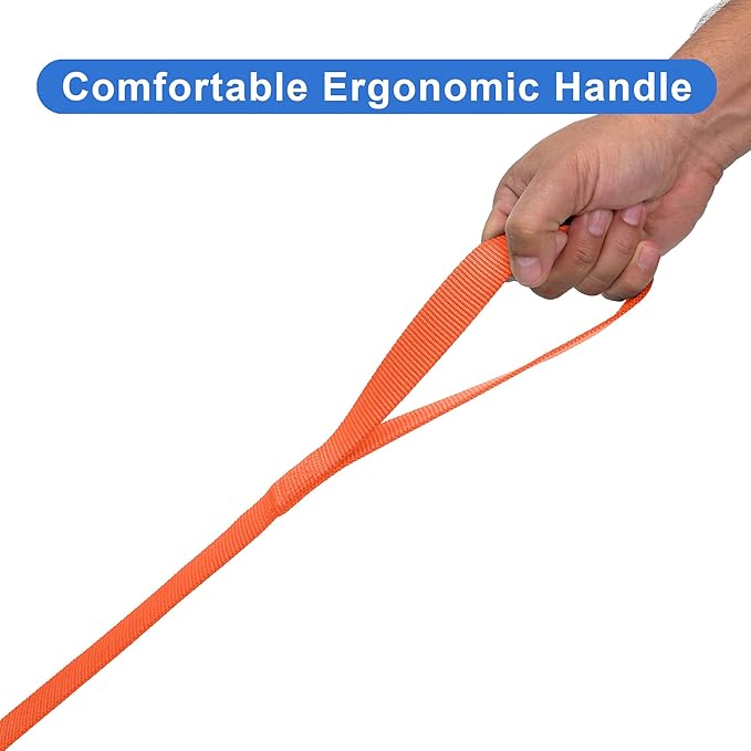Pawtitas 6 FT Comfortable Leash - Solid Color, Medium/Large, Orange, Perfect for Dog Training