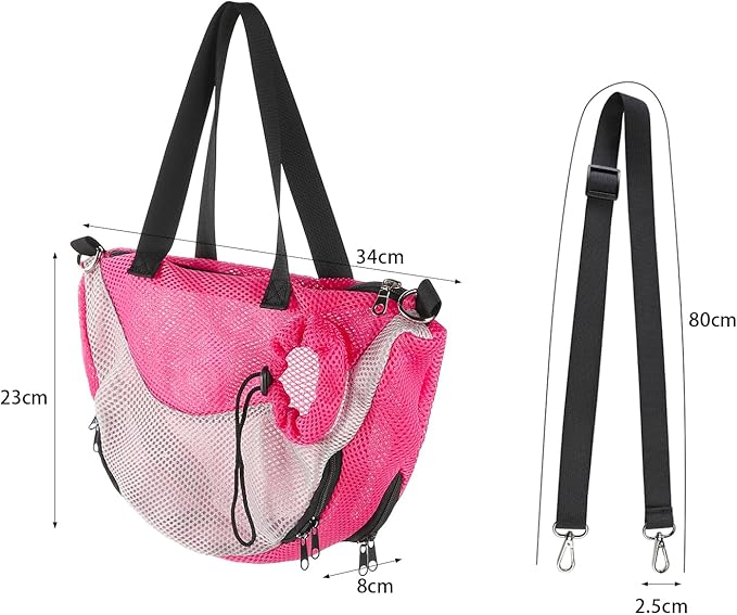 Adjustable Cat Bathing Bag Anti-Bite & Anti-Scratch Bath Washing Mesh Grooming Bag Shoulder Pet Carrier Hands-Free Bag for Small Cats