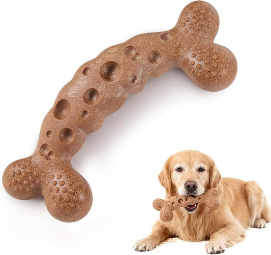 Dog Chew Toy for Aggressive Chewers Chicken Flavored Indestructible Dog Bone Toys for Medium Large Breed to Keep Them Busy