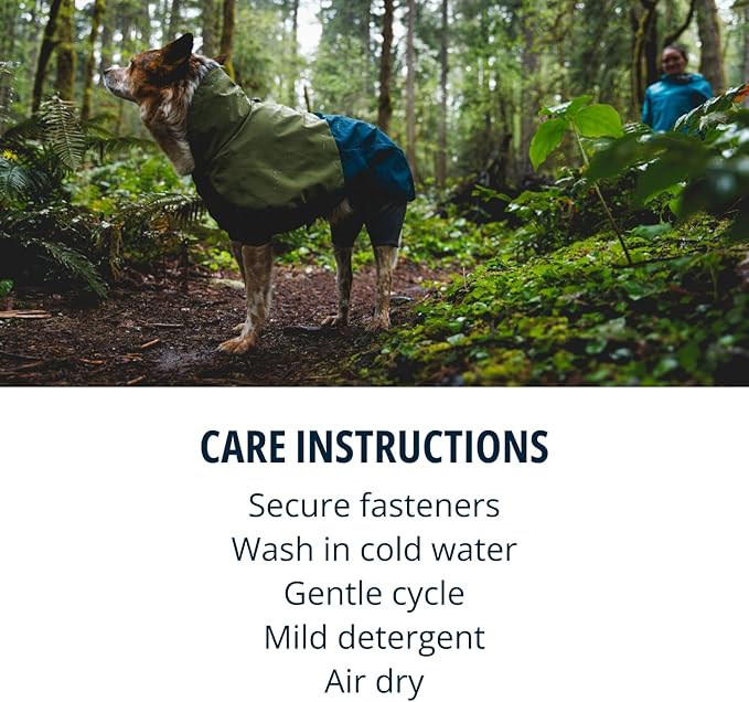 Ruffwear, Sun Shower Dog Raincoat Coverall, Waterproof & Windproof All-Weather Jacket with Full Coverage & Leg Straps, Lightweight & Reflective Dog Gear, Midnight Blue, Small