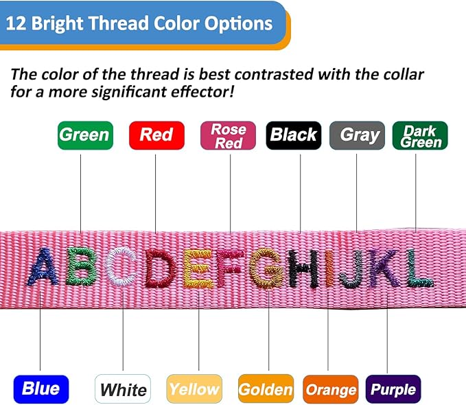 Personalized Cat Collars, Embroidered with Pet Name and Phone Number, Adjustable Nylon Breakaway Safety Release Buckle ID Collar,Custom Text with Bell for Cat or Kitten,Blue