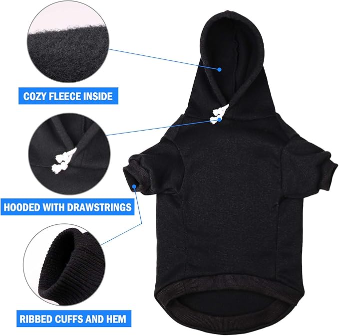 Dog Hoodie Sweater for Dogs Pet Clothes Buffalo Plaid Dog Hooded Sweatshirt Warm and Soft Breathable Cozy(Reindeer&XL)