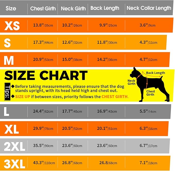 Dog Coats for Large Dogs Winter Waterproof, Zip Up Lightweight Vest for Dogs, Orange Pet Snow Jacket, Winter Outdoor Dog Camping Jackets for Weimaraner, Pointer, Labrador, Orange XL