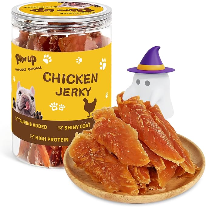 PAWUP Chicken Jerky Dog Treats, Human Grade Chicken Tender, All Natural High Protein Jerky for Dog, Rawhide-Free, No Artificial Flavors, 12.5 oz