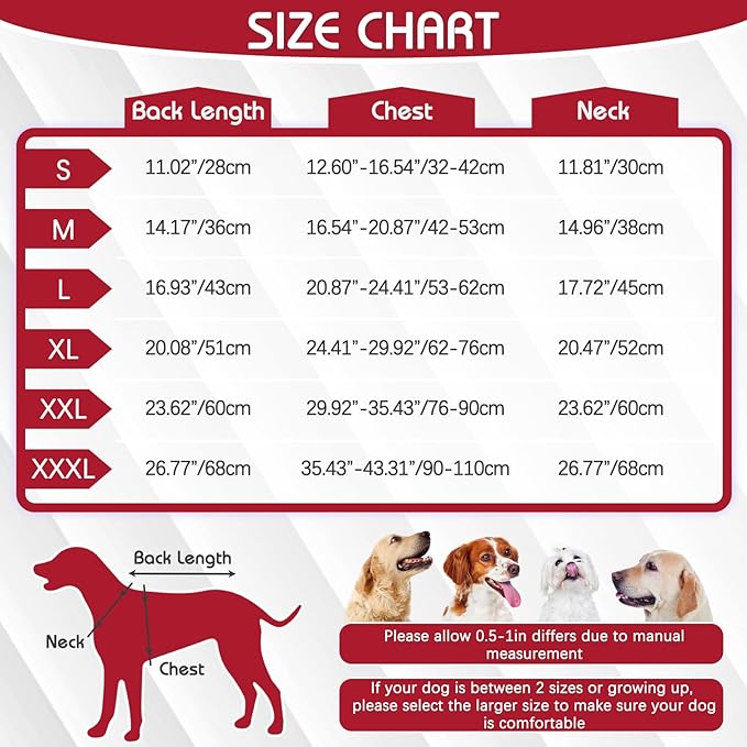 IDOMIK Dog Winter Coat, Reflective Waterproof Dog Jacket for Cold Weather, Warm Pet Coats for Small Medium Large Dogs, High Collar Doggy Fleece Snow Jacket, Winter Vest with Adjustable Buckle,3XL