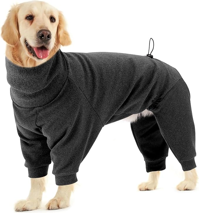 Dotoner Pullover Dog Sweater High Collar with Leash Hole Cold Weather Vest for Dogs Dog Winter Clothes for Indoor and Outdoor Use Long Sleeve Dog Sweatshirt Dog Clothes for Large Dogs