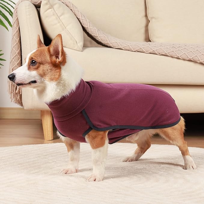 Dog Sweater Pullover Cold Weather Vest for Dogs Dog Sweatshirt & Jacket for Indoor and Outdoor Use (X-Small, Wine red)