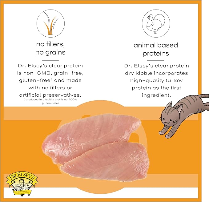 Dr. Elsey's cleanprotein Original Turkey Recipe Wet Cat Food, 2.75 oz Can (Pack of 24)