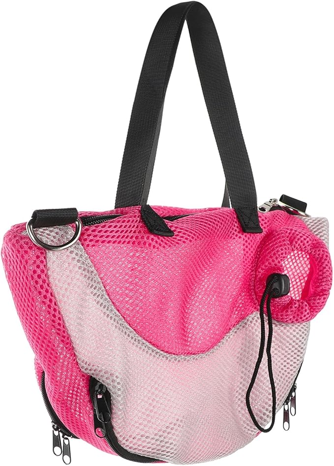 Adjustable Cat Bathing Bag Anti-Bite & Anti-Scratch Bath Washing Mesh Grooming Bag Shoulder Pet Carrier Hands-Free Bag for Small Cats