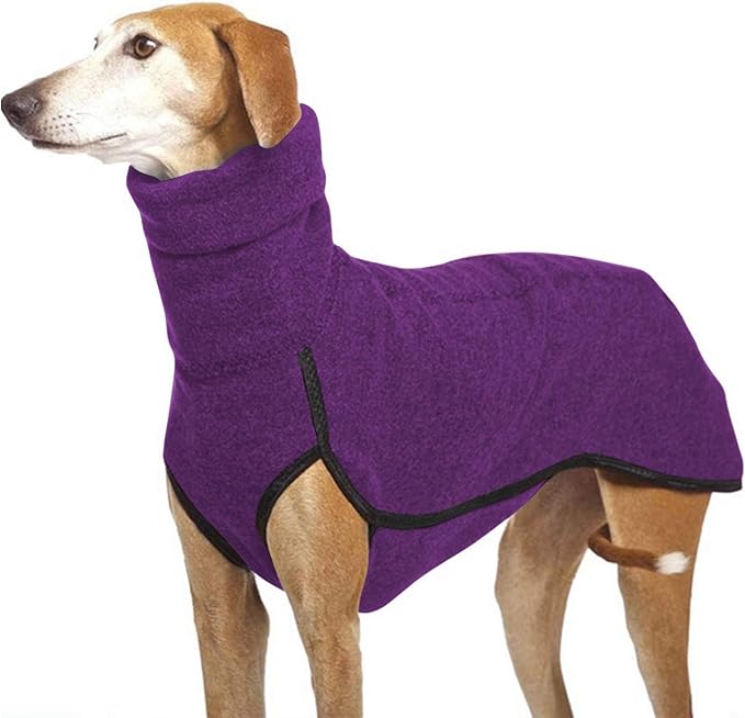 Esobo Fleece Dog Apparel Winter Warm Dog Coat Doggie Turtleneck Cozy Jacket Soft Shirt Vest Stylish Pet Outfits for Small Medium Large Dogs