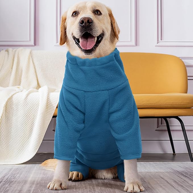 ROZKITCH Dog Coats for Large Dogs, Pet Windproof Warm Cold Weather Jacket Vest Cozy Jumpsuit Apparel Outfit Clothes for Small Medium Large Dog Walking Sleep L