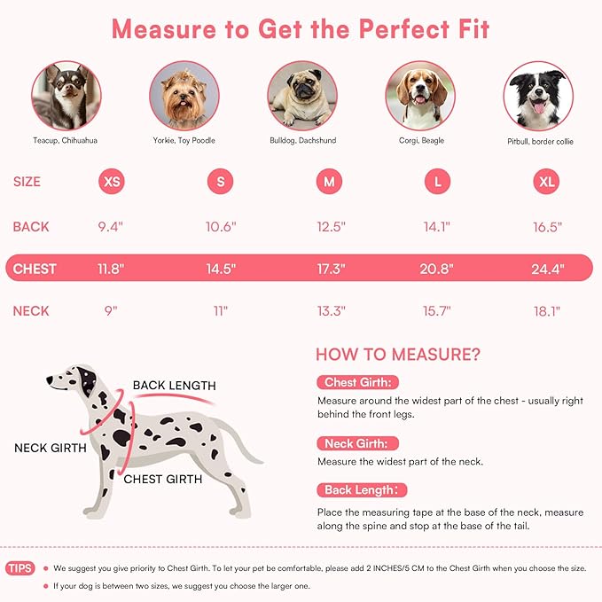 Queenmore Small Dog Sweater, Knitted Pullover Puppy Sweater,Cold Winter Pet Sweaters for Dog Girls Boys, Soft Turtleneck Knit Sweater with Leash Hole,Long Sleeves Christmas DogSweater(Pink,S)