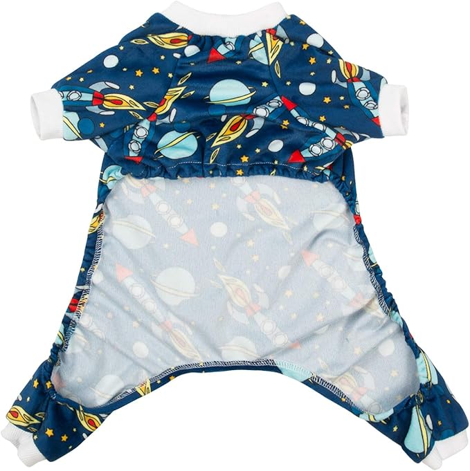 CuteBone Small Dogs Outfit Soft Puppy Onesies Pjs Dog Pajamas Pet Coat Cat Apparel Comfy Doggie Jumpsuit Bodysuit for All Seasons P16L